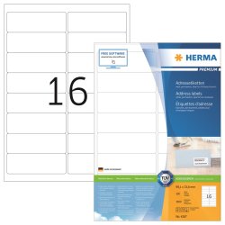 Etikett Premium 99,1x33,8mm, Herma 4267 permanent 1600st/fp