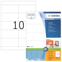 Etikett Premium 105x50,8mm, Herma 4281 permanent 1000st/fp