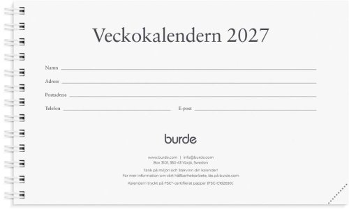Veckokalendern 2027 refill
