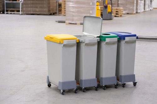 Lock DURABIN med ppning 60L gr