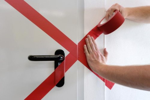 Markeringstejp DURALINE 50mmx33m rd