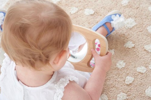 Spegel konkav/konvex tr�handtag