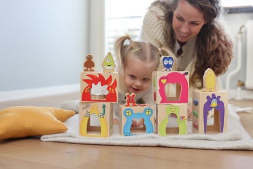 Babblarna hus med trfigurer 12 delar