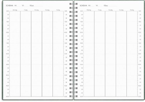 Kalender Study Twist A5 gr�n 26/27