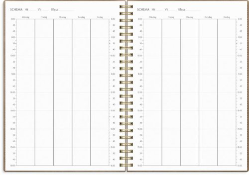 Kalender Study Twist A5 mocca 26/27