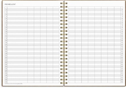Kalender Study Twist A5 mocca 26/27