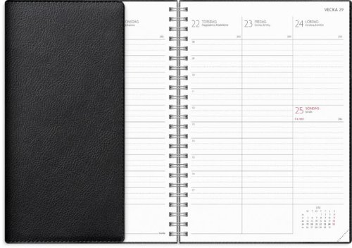 Kalender Study Twist A5 svart 26/27