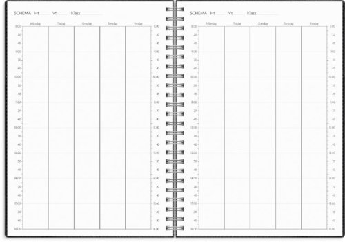 Kalender Study Twist A5 svart 26/27