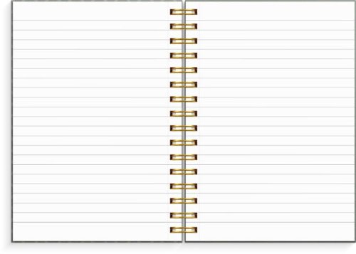 Anteckningsbok BURDE A5 gr�n m�nster