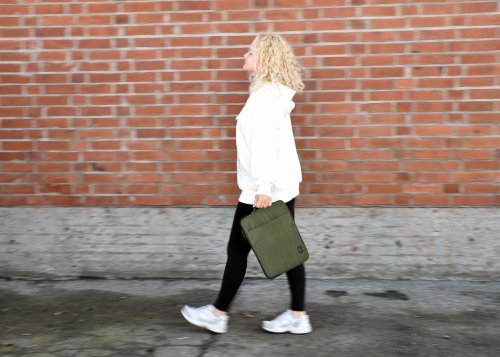 KOZO Laptop Sleeve med Handtag Olive