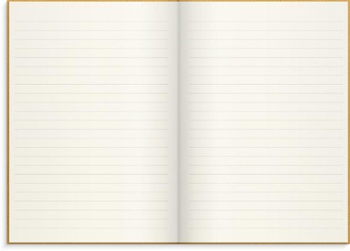 Ant.bok BURDE A5 textil linj senapsgul