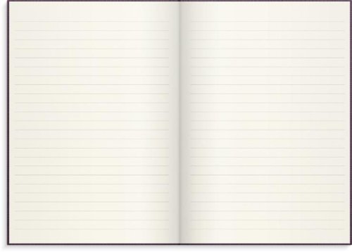 Ant.bok BURDE A5 textil linjerad lila