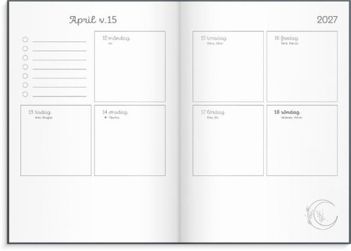 Kalender Doodle inbunden 26/27