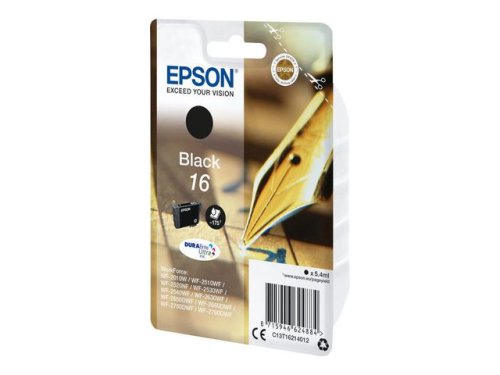 Bläckpatron EPSON C13T16214012 Svart