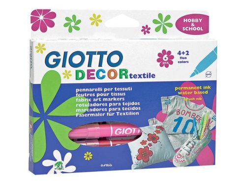 Textilfärgpenna GIOTTO Decor 6/FP