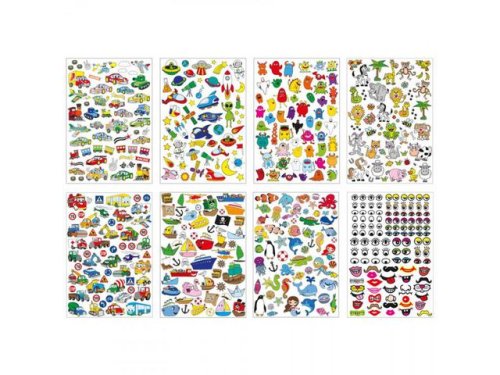 Stickers blandade motiv 500/fp