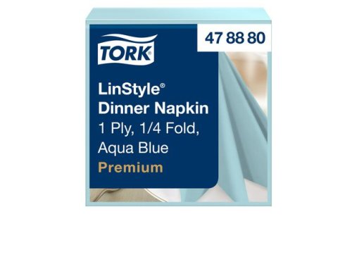 Servett TORK LinStyle aqua 39x39cm 50/fp