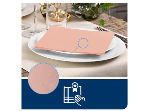 Servett TORK LinStyle coral39x39cm 50/fp