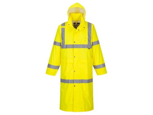Varselregnrock Hi-Vis 122cm gul kl3 4XL