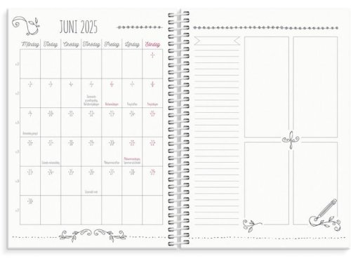 Kalender Doodle 2025 konstlder svart