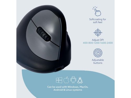 Mus Ergonomisk R-GO trdls hger M