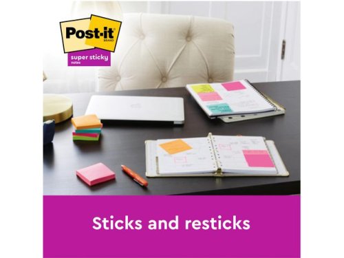 Notes POST-IT SS rec 102x152mm gul 4/fp