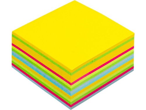 Notes POST-IT kub 76x76mm sort. frger