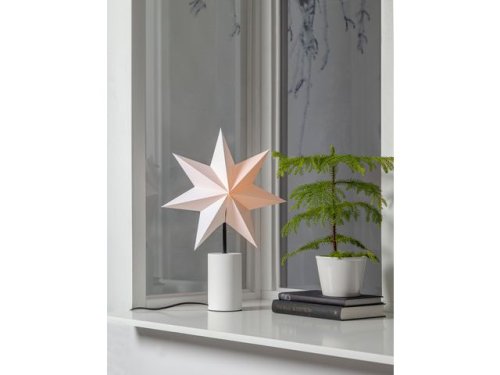 Lampa Stila stjrna/skrm 50x35cm vit