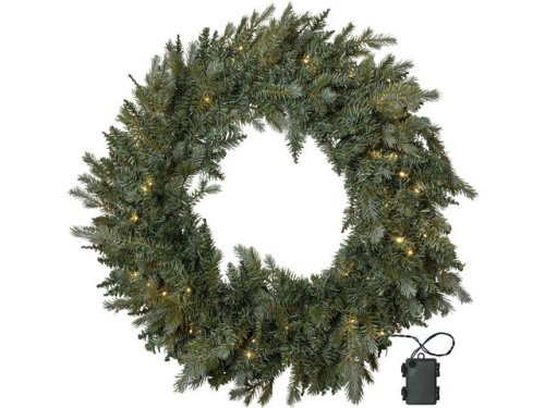 Krans Greyland med belysning 80cm