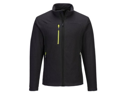 Fleecetrja text zip PW EV480 svart 2XL