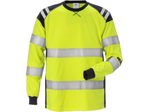 T-Shirt Flam Kl 3 Gul/Marin 2XL