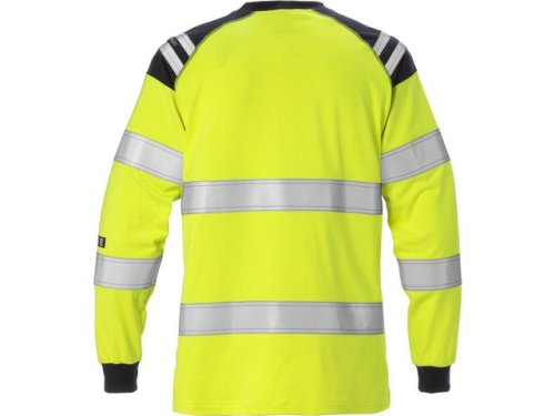 T-Shirt Flam Kl 3 Dam Gul/Marin 2XL