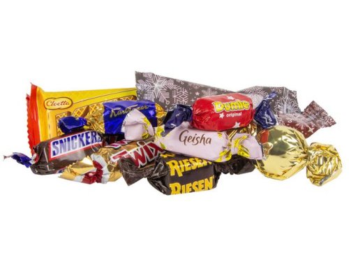 Godis Julsck julmotiv inslaget 900g