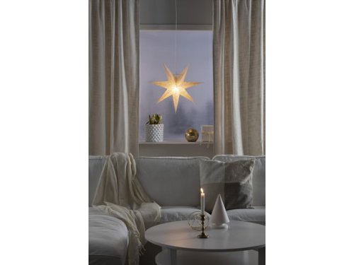 Pappersstjrna Prick 60cm vit