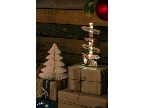 Dekoration Julskylt led 18,5x35,5cm