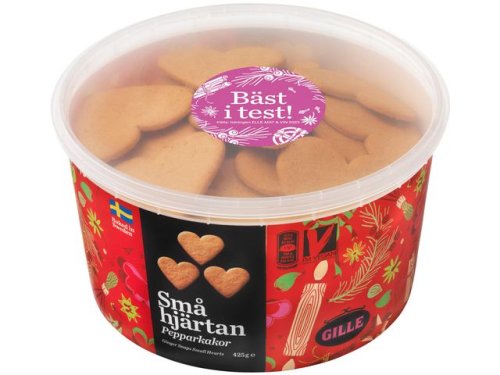 Pepparkakor GILLE Sm Hjrtan 425g