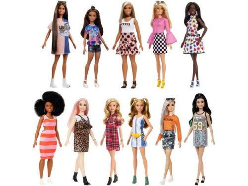 Barbie Fashionista olika kroppsformer