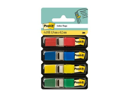 Index POST-IT 683 12X43mm R/B/G/G 4/FP