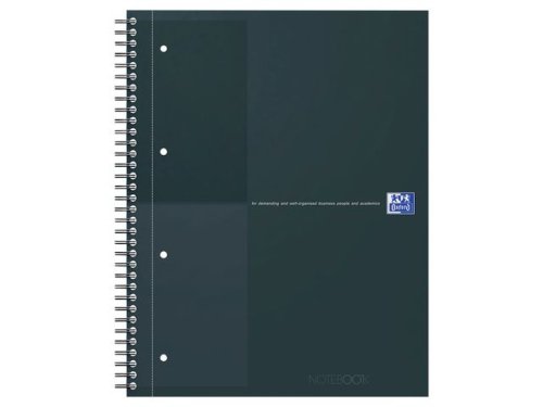 Kollegieblock Oxford Int.A4+ linj. svart