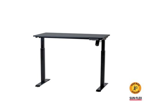 Bord hj/snk SUN-FLEX 120x60cm svart