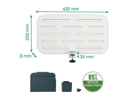Pegboard LEITZ skrivbord underk. 42x25cm