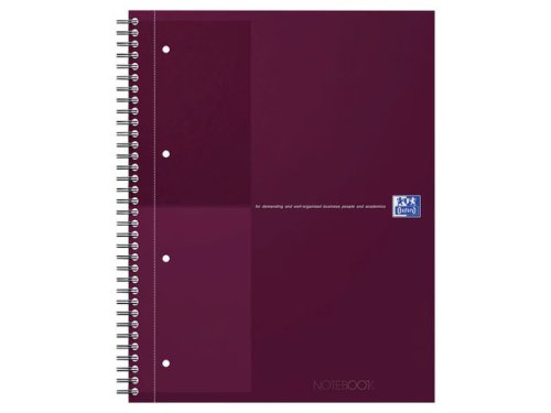 Kollegieblock Oxford Int.A4+ linj. r�d