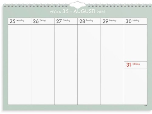 Vggkalender Veckoplan 25/26