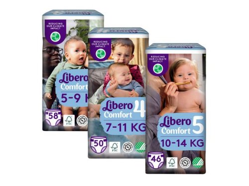 Bl�ja LIBERO Comfort S3 5-9kg 58/fp