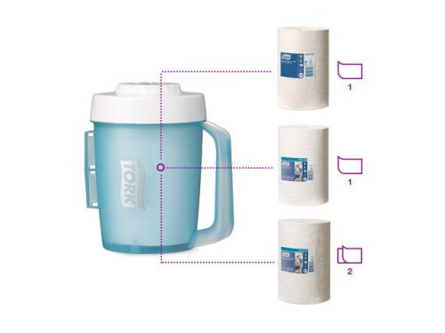 Dispenser TORK M1 Brbar mini turkos