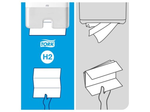 Dispenser TORK H2 Handduk mini vit