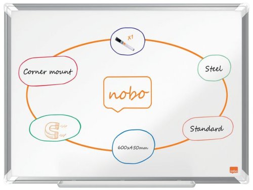 Whiteboard NOBO premium stl 60x45cm