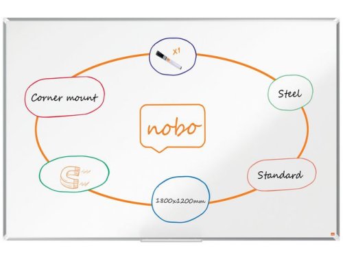 Whiteboard NOBO premium stl 180x120cm