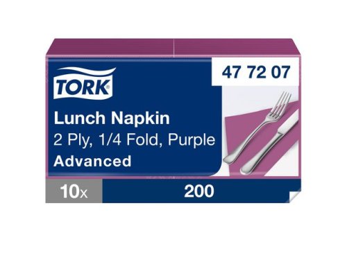 Servett TORK Lunch 2-lag 200/fp lila