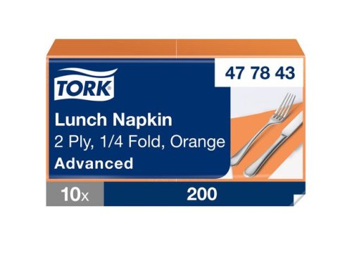 Servett TORK Lunch 2-lag 200/fp orange